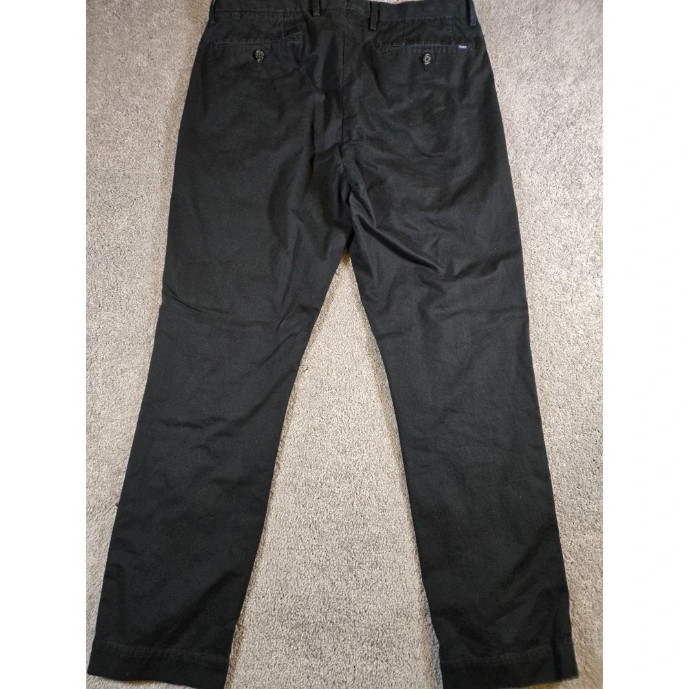 Polo Ralph Lauren Chino Pants‎ Mens 34x32 Black 100% Cotton Preppy